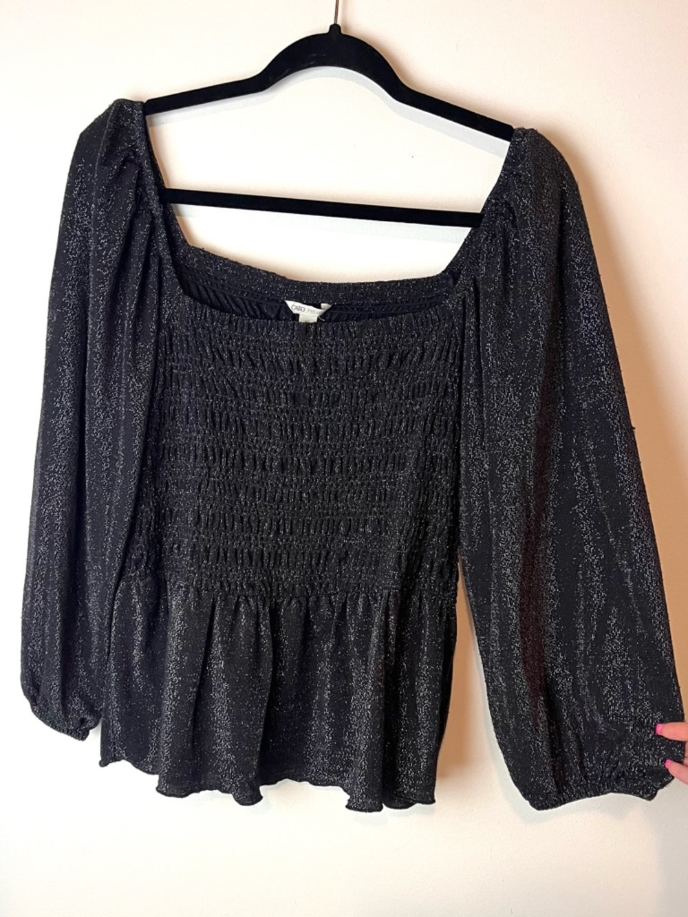 Shimmer Peplum Top